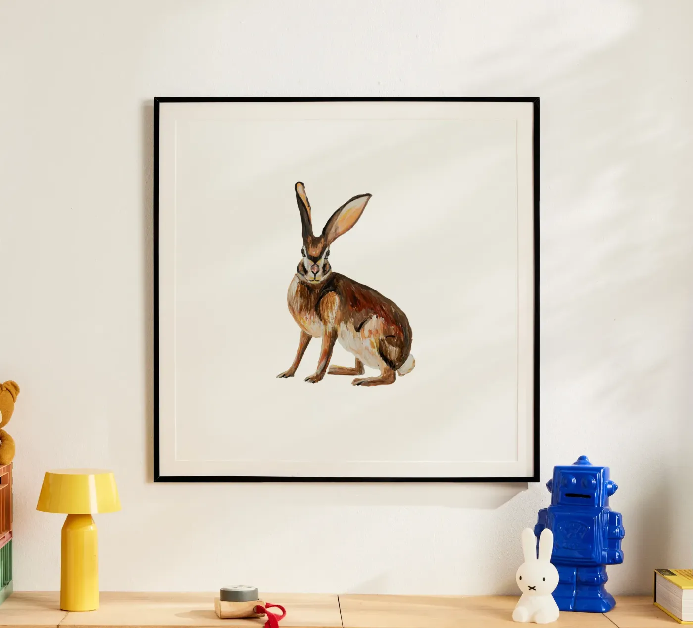 Rabbit poster van Femke Zwaan