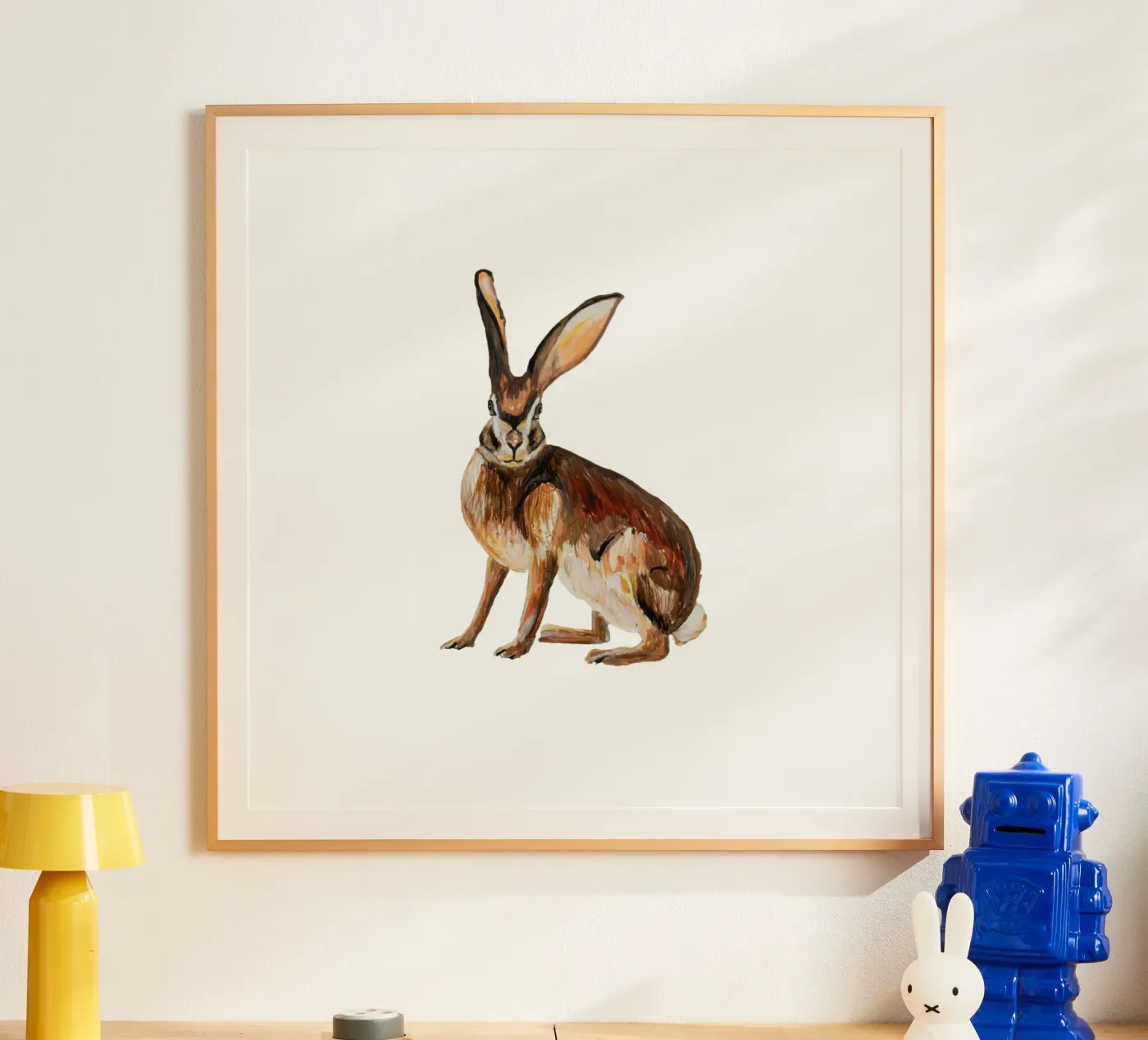 Rabbit poster van Femke Zwaan