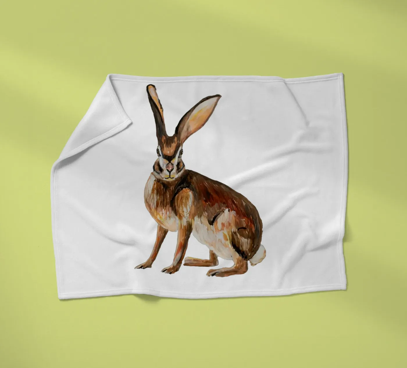 Rabbit fleecedeken van Femke Zwaan