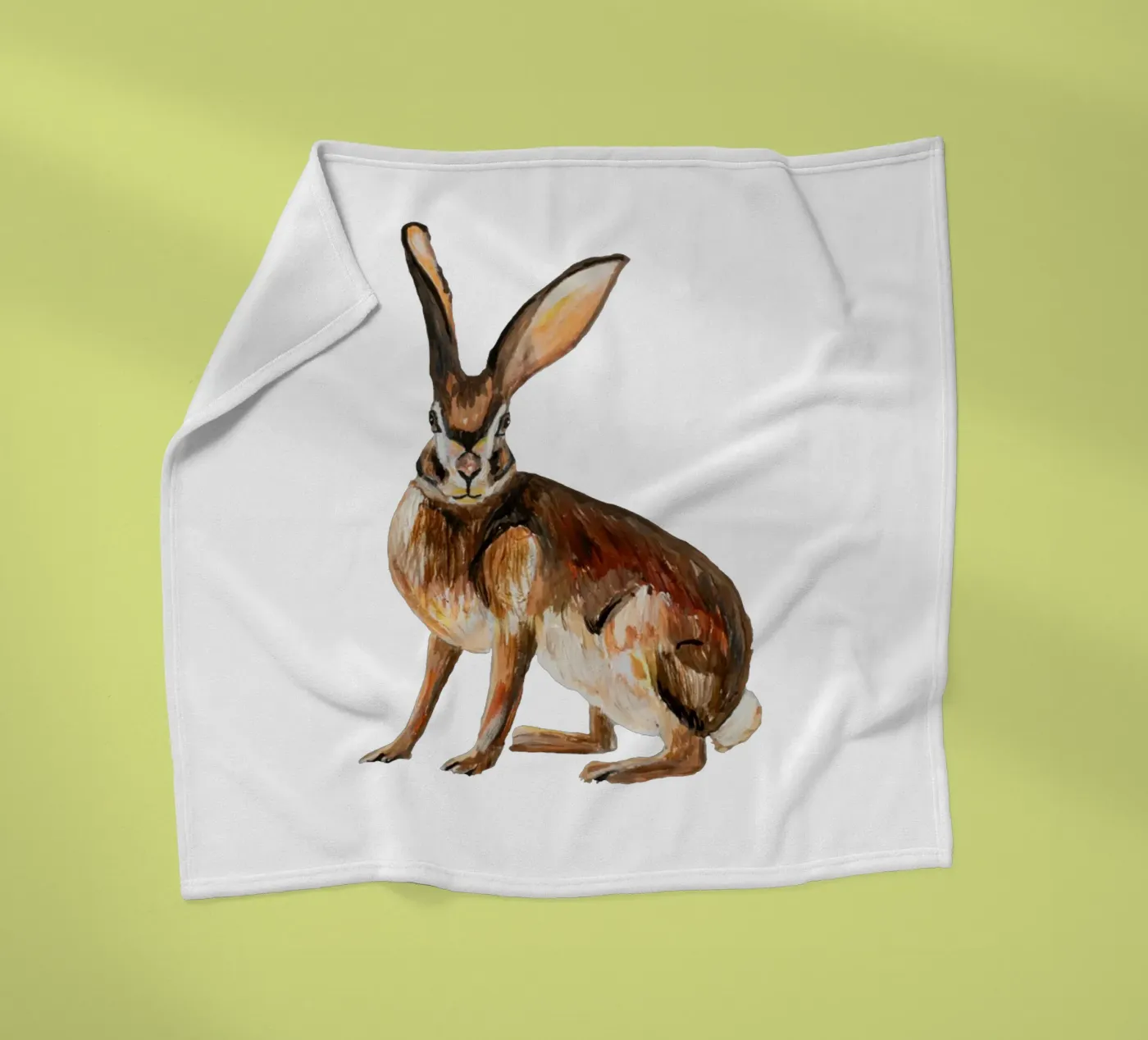 Rabbit fleecedeken van Femke Zwaan