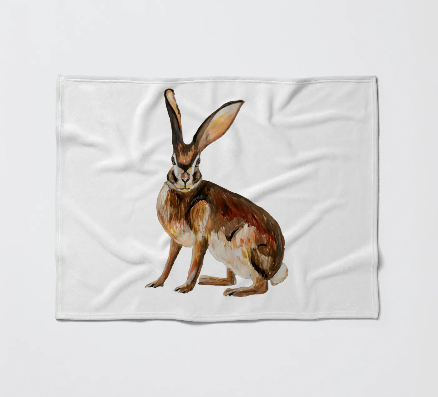 Rabbit fleecedeken van Femke Zwaan