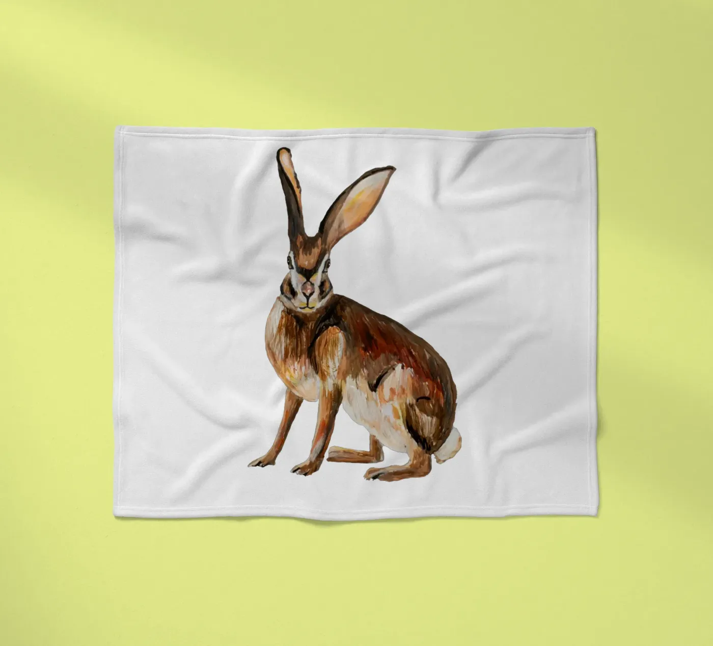 Rabbit fleecedeken van Femke Zwaan