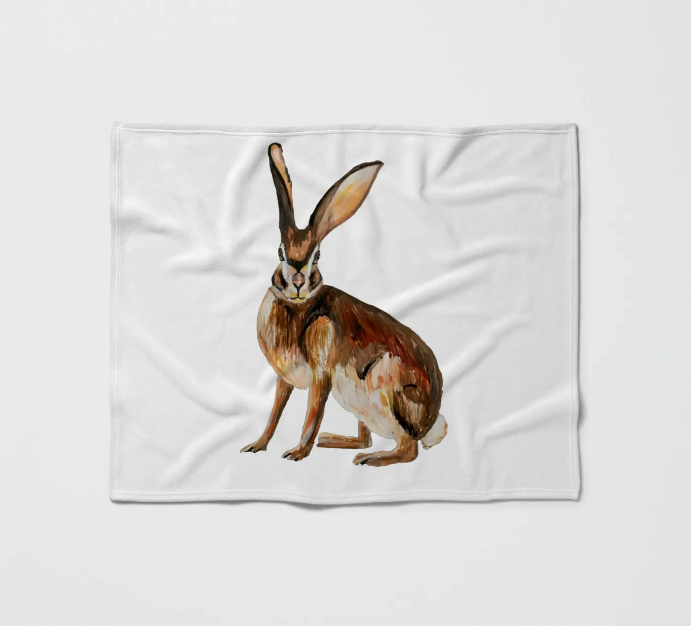 Rabbit fleecedeken van Femke Zwaan