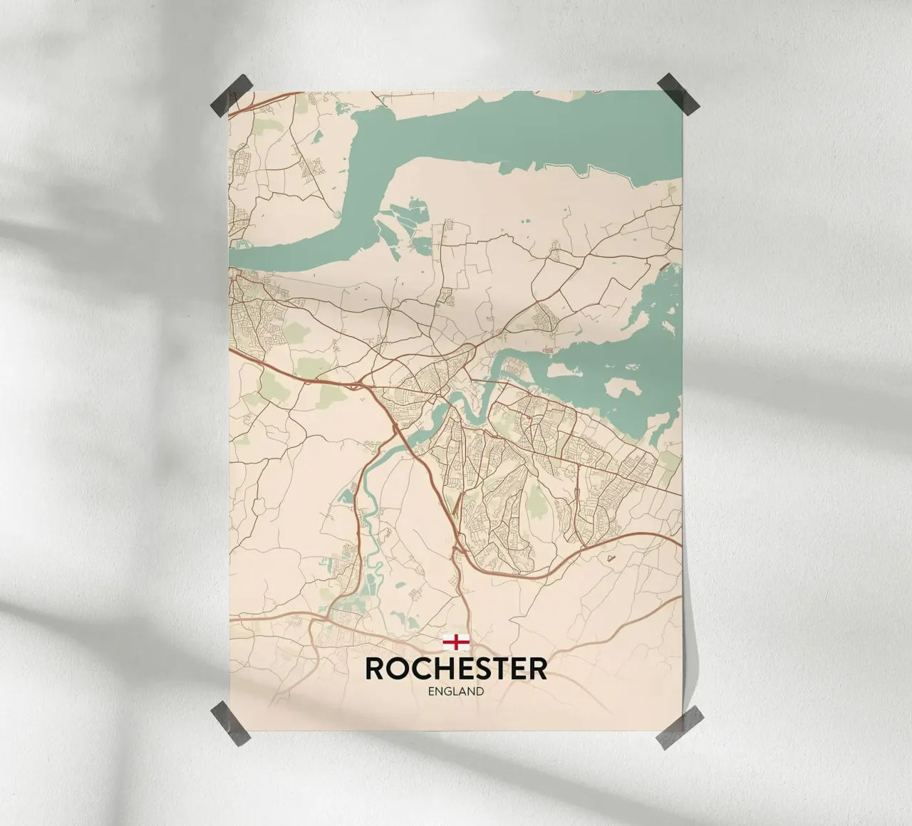 Rochester Regno Unito poster con telaio in plastica da Jacob W MICKELSON