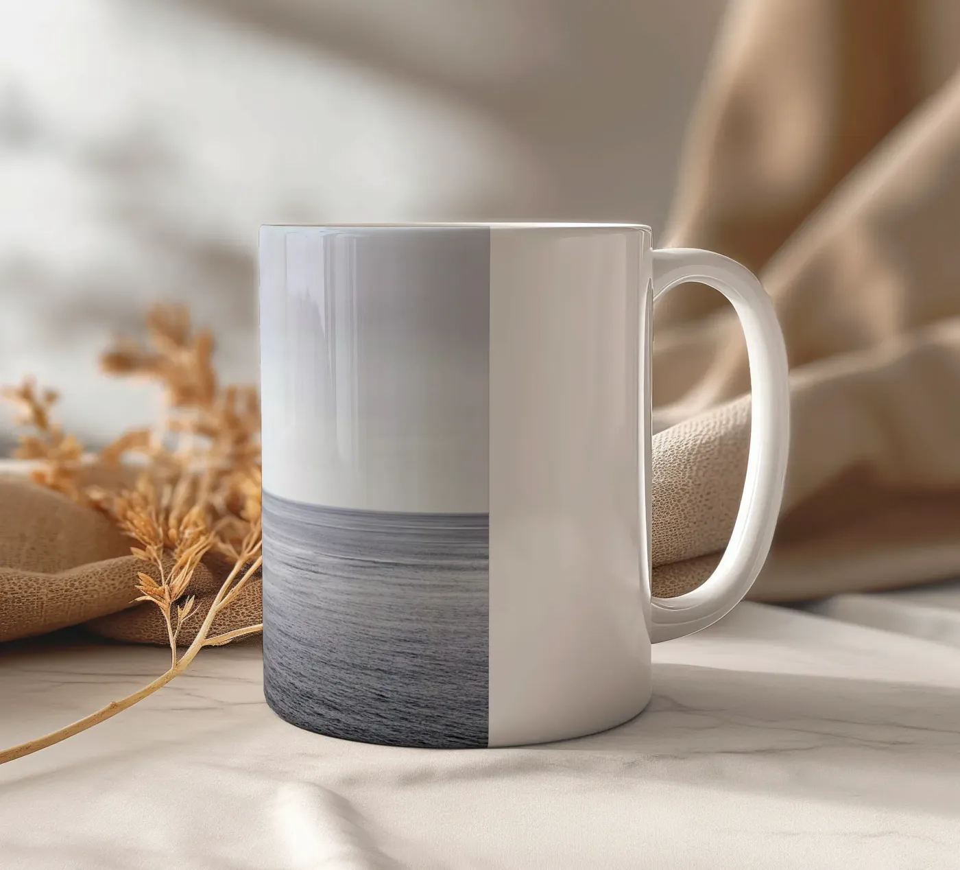 Ocean Study I ceramic mug by Michael J. Reibert