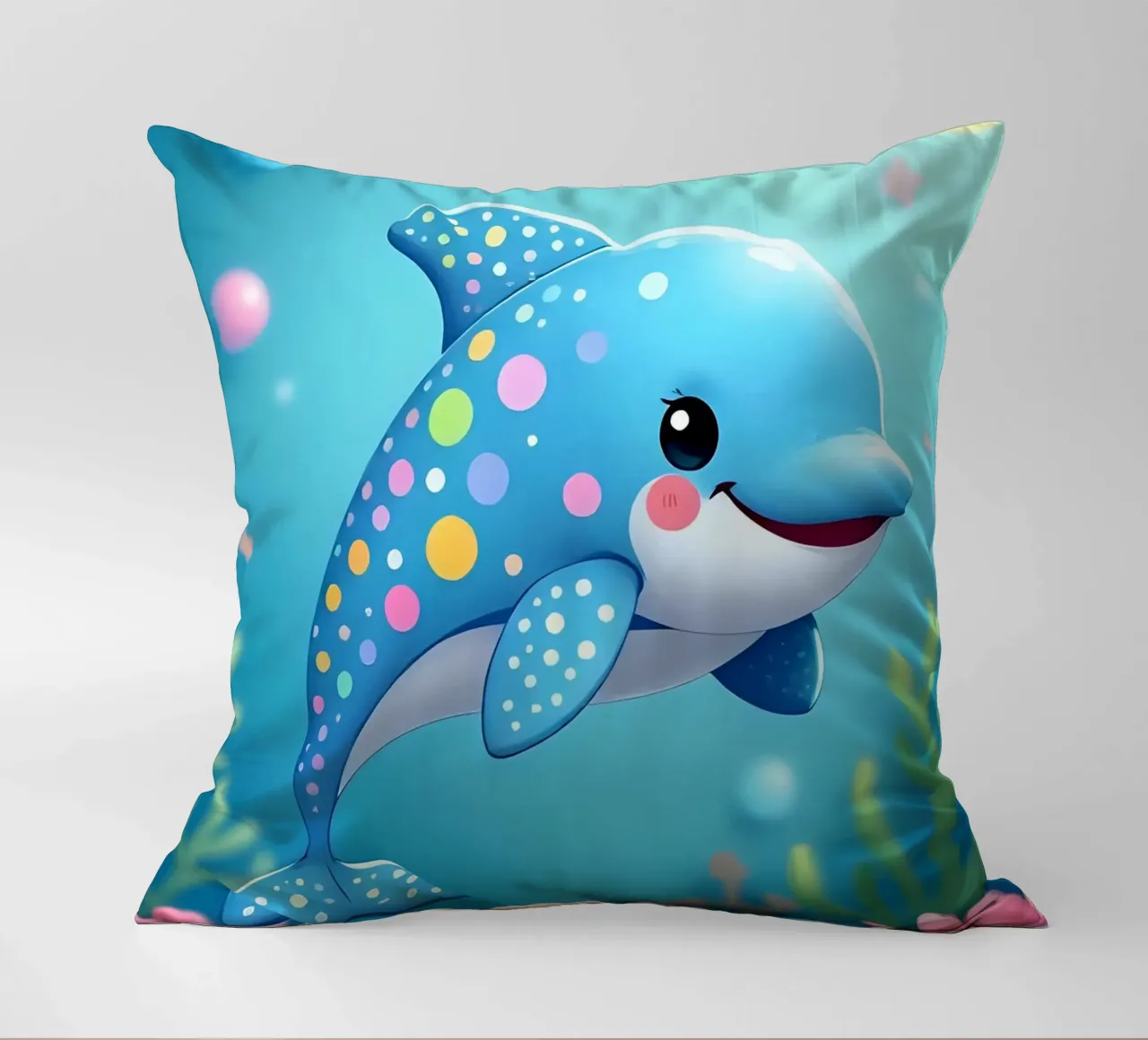 Delphin_4 cuscino da Tierisch bunt by LK