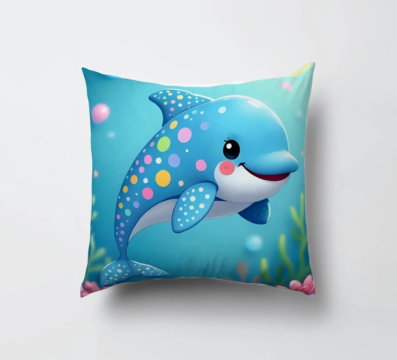 Delphin_4 cuscino da Tierisch bunt by LK