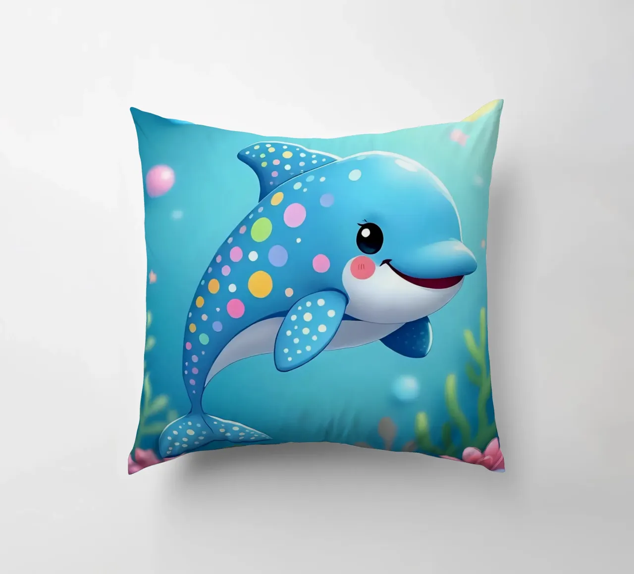 Delphin_4 cuscino da Tierisch bunt by LK