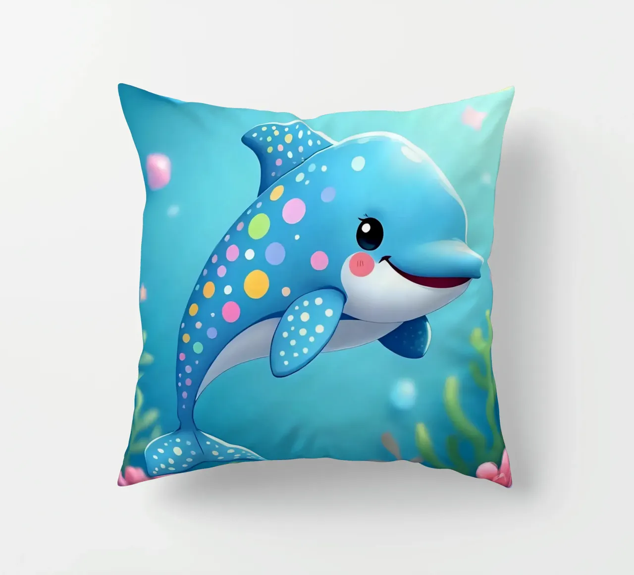 Delphin_4 cuscino da Tierisch bunt by LK