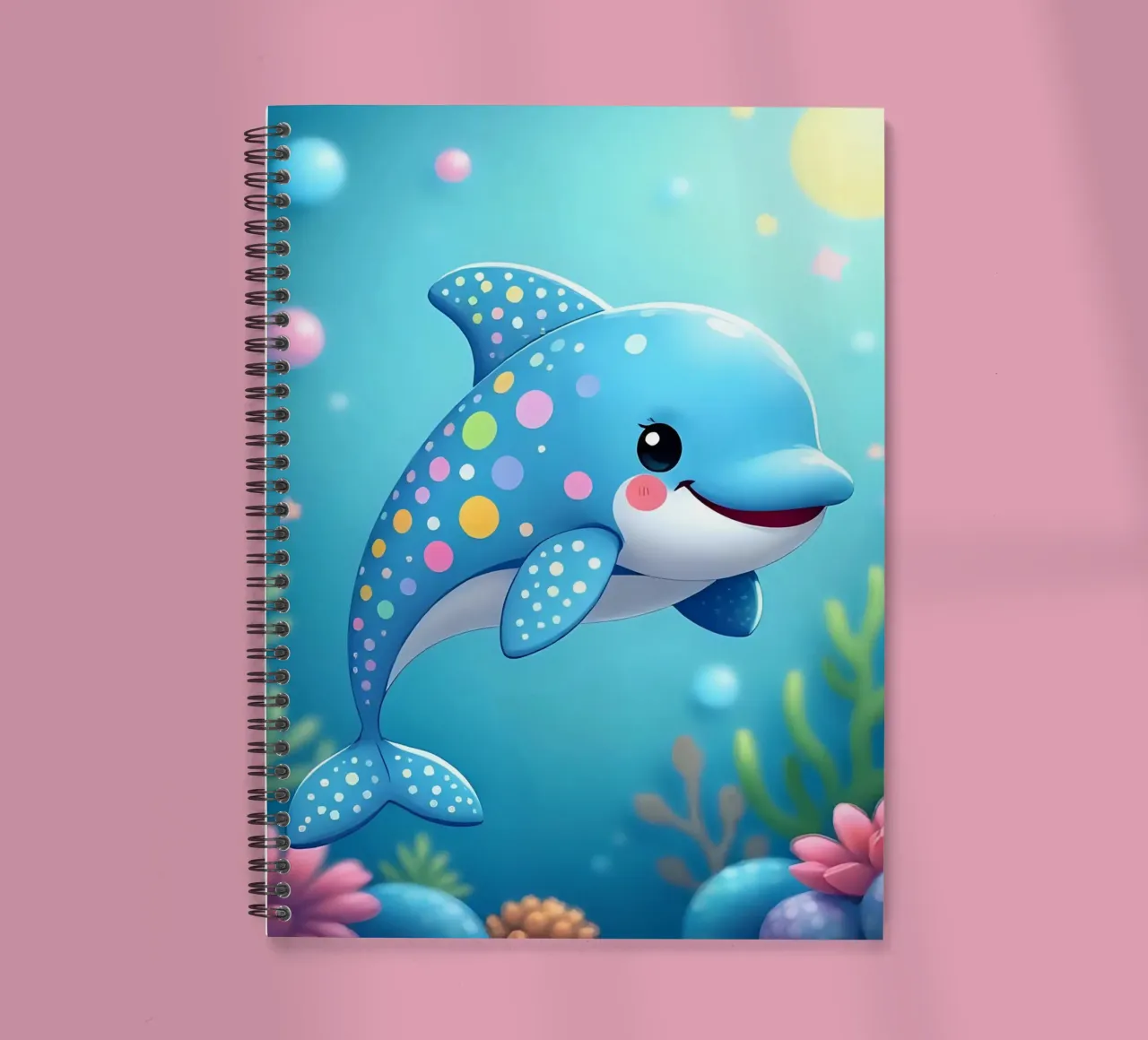 Delphin_4 diario ad anelli da Tierisch bunt by LK