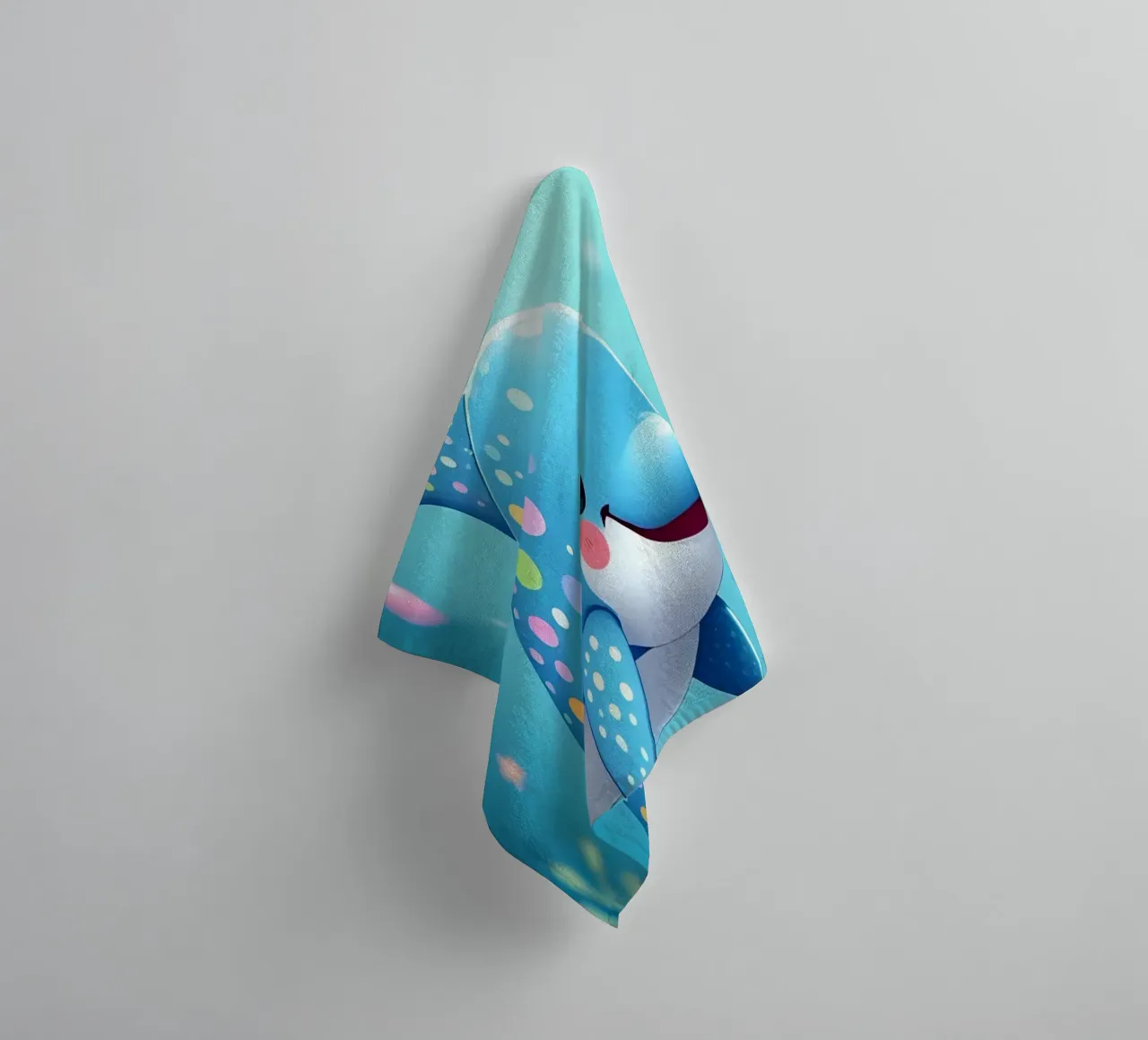 Delphin_4 towel by Tierisch bunt by LK