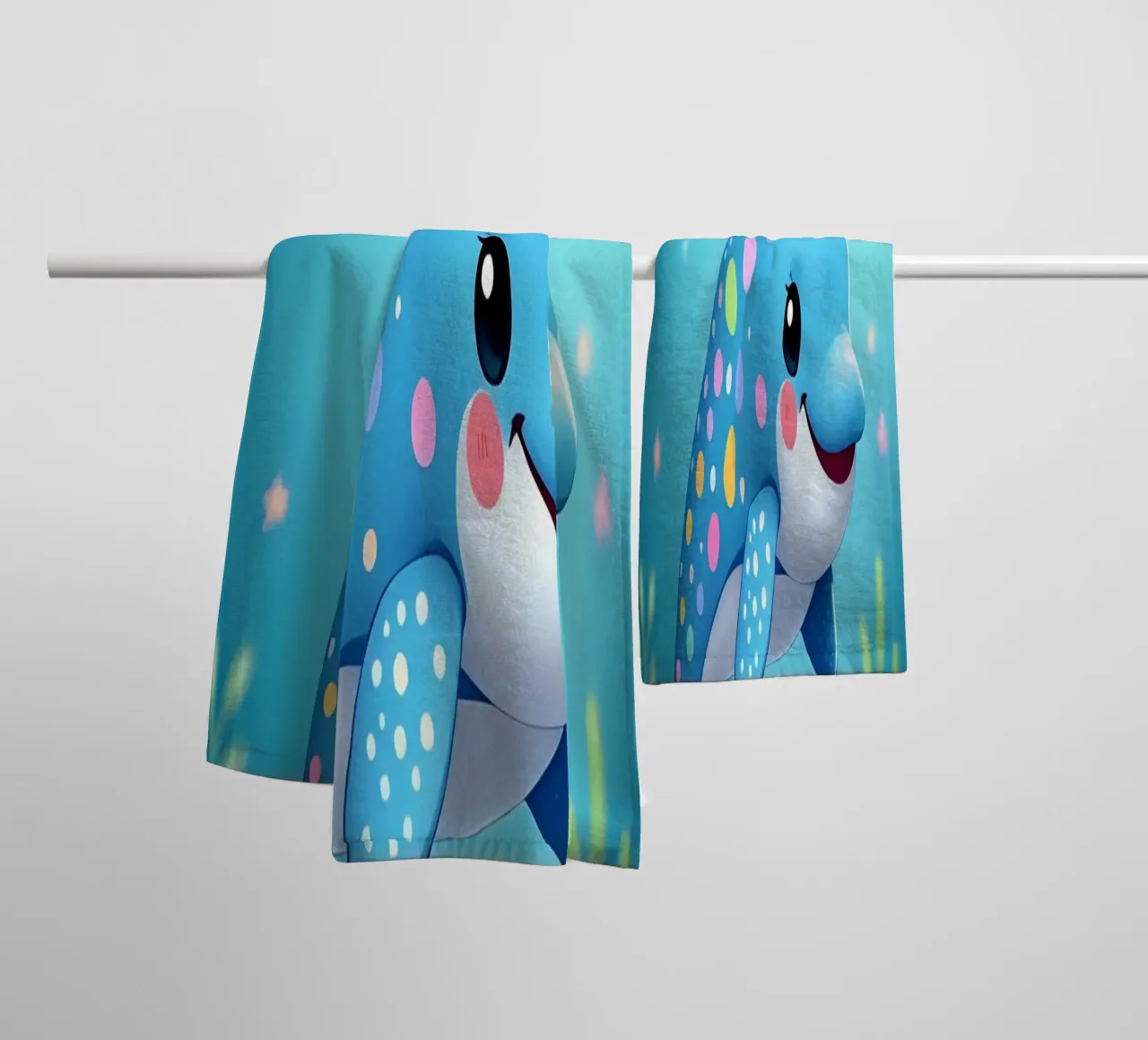 Delphin_4 towel by Tierisch bunt by LK