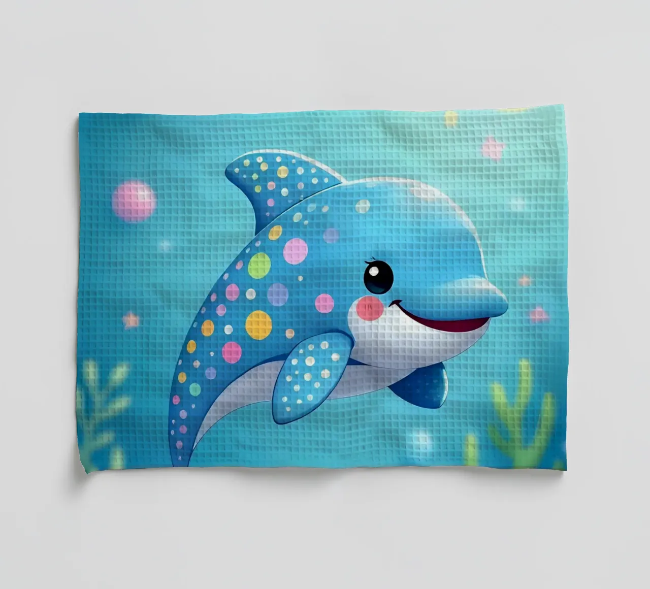 Delphin_4 canovaccio da cucina da Tierisch bunt by LK