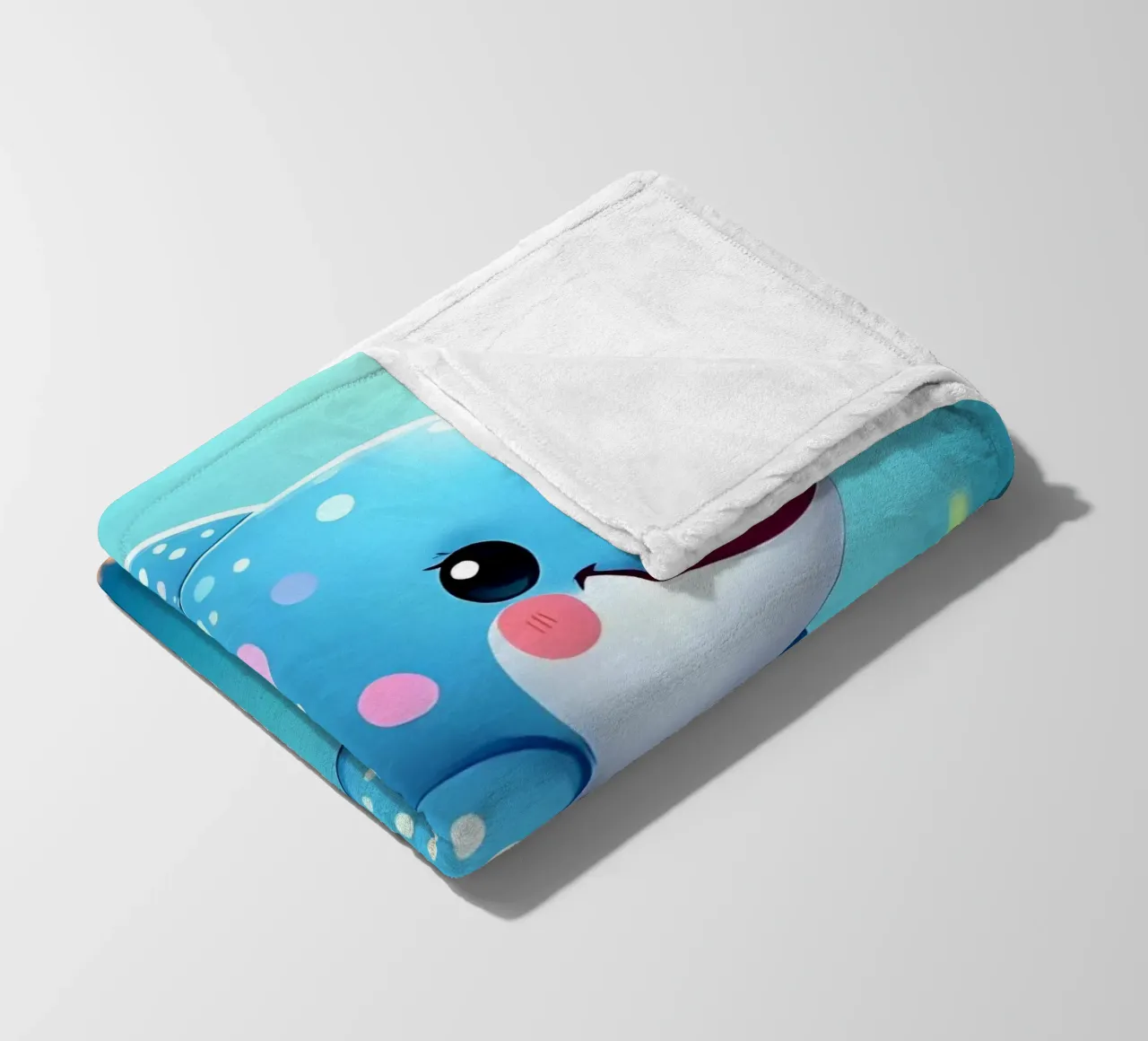 Delphin_4 coperta in pile da Tierisch bunt by LK