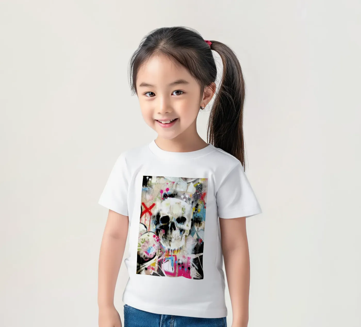 Skull t-shirt bambini da Famous When Dead
