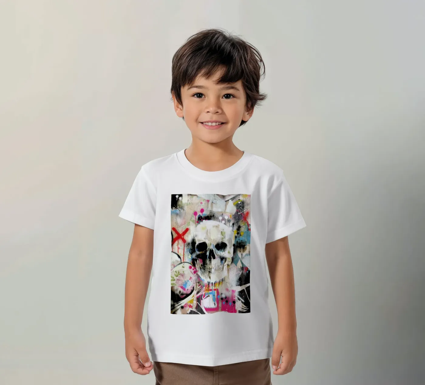 Skull t-shirt bambini da Famous When Dead