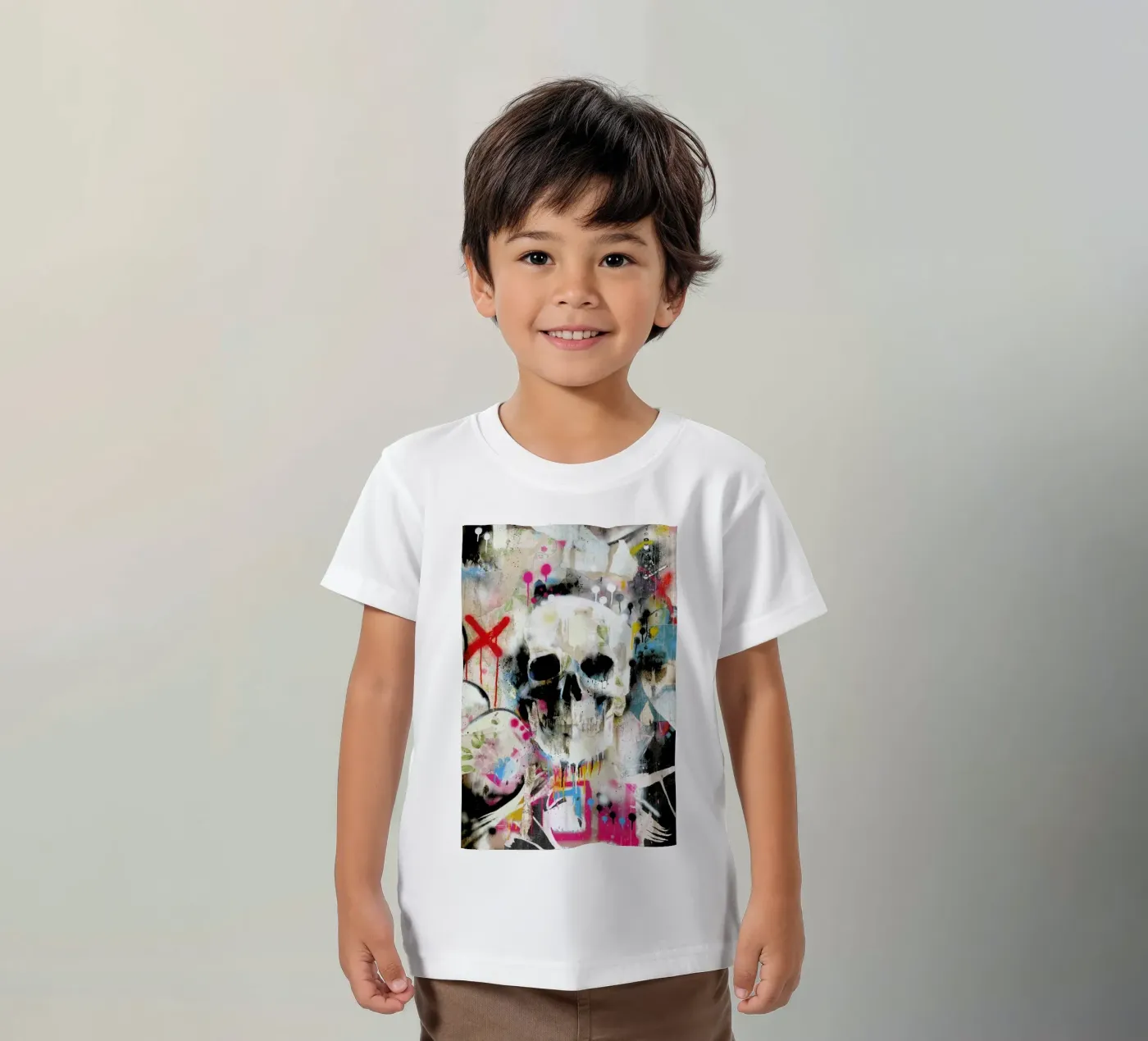 Skull t-shirt bambini da Famous When Dead