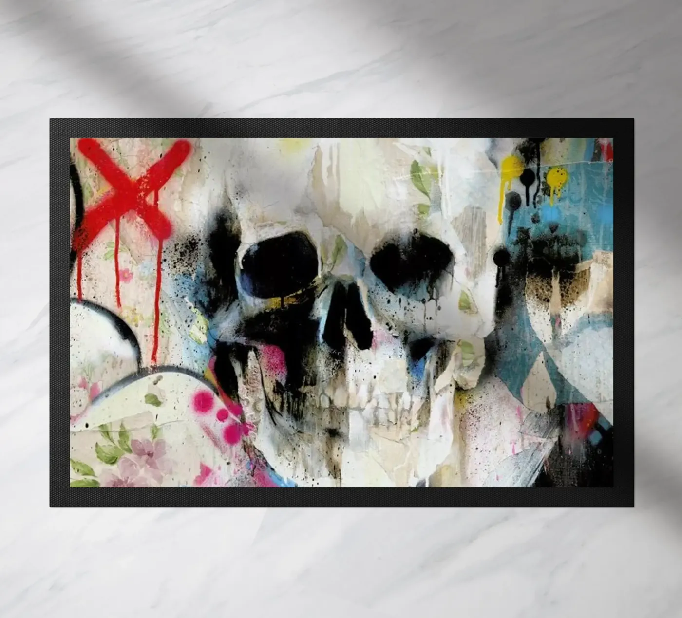 Skull doormat by Famous When Dead