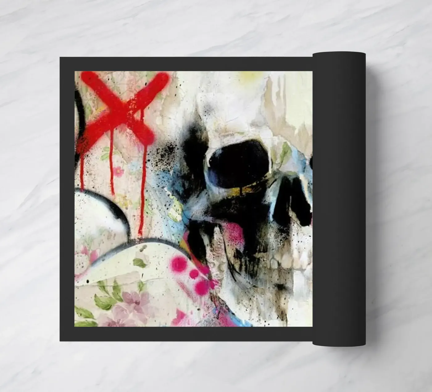 Skull doormat by Famous When Dead