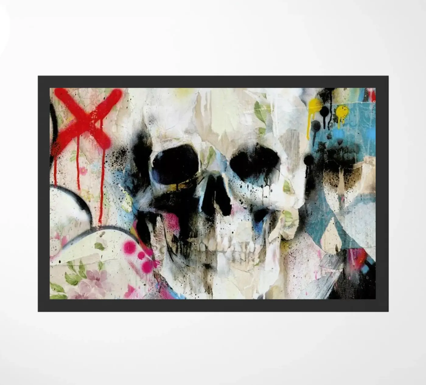 Skull doormat by Famous When Dead
