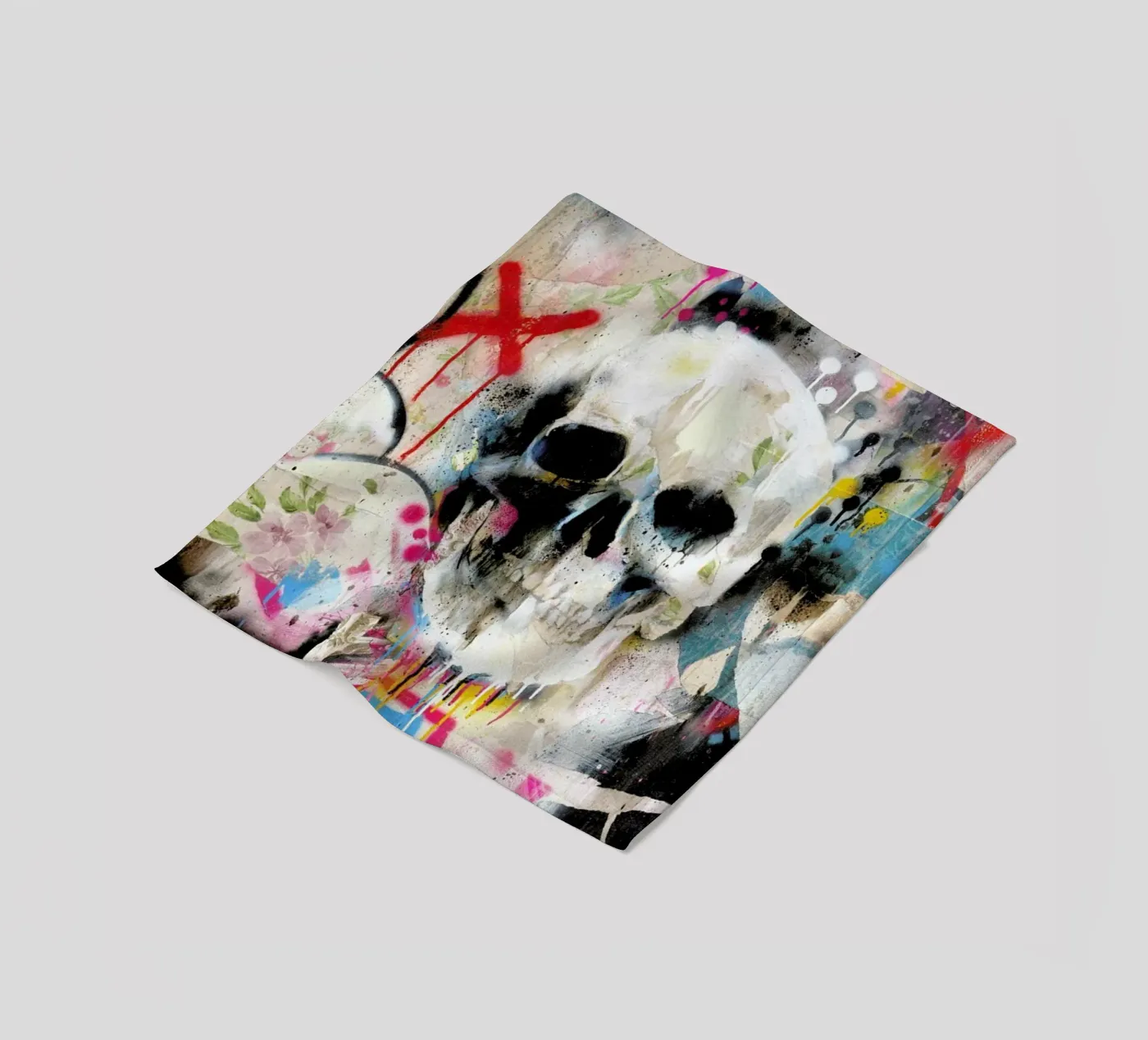 Skull Fleecedecke von Famous When Dead