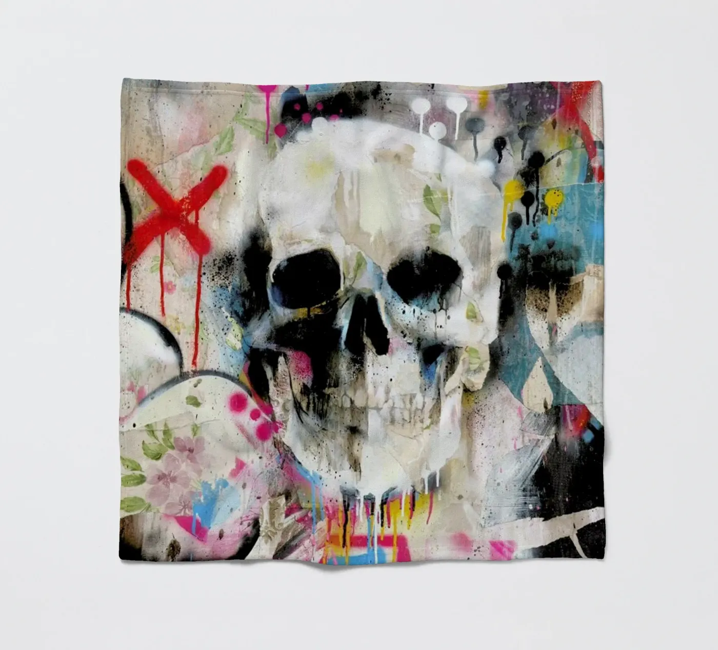 Skull Fleecedecke von Famous When Dead