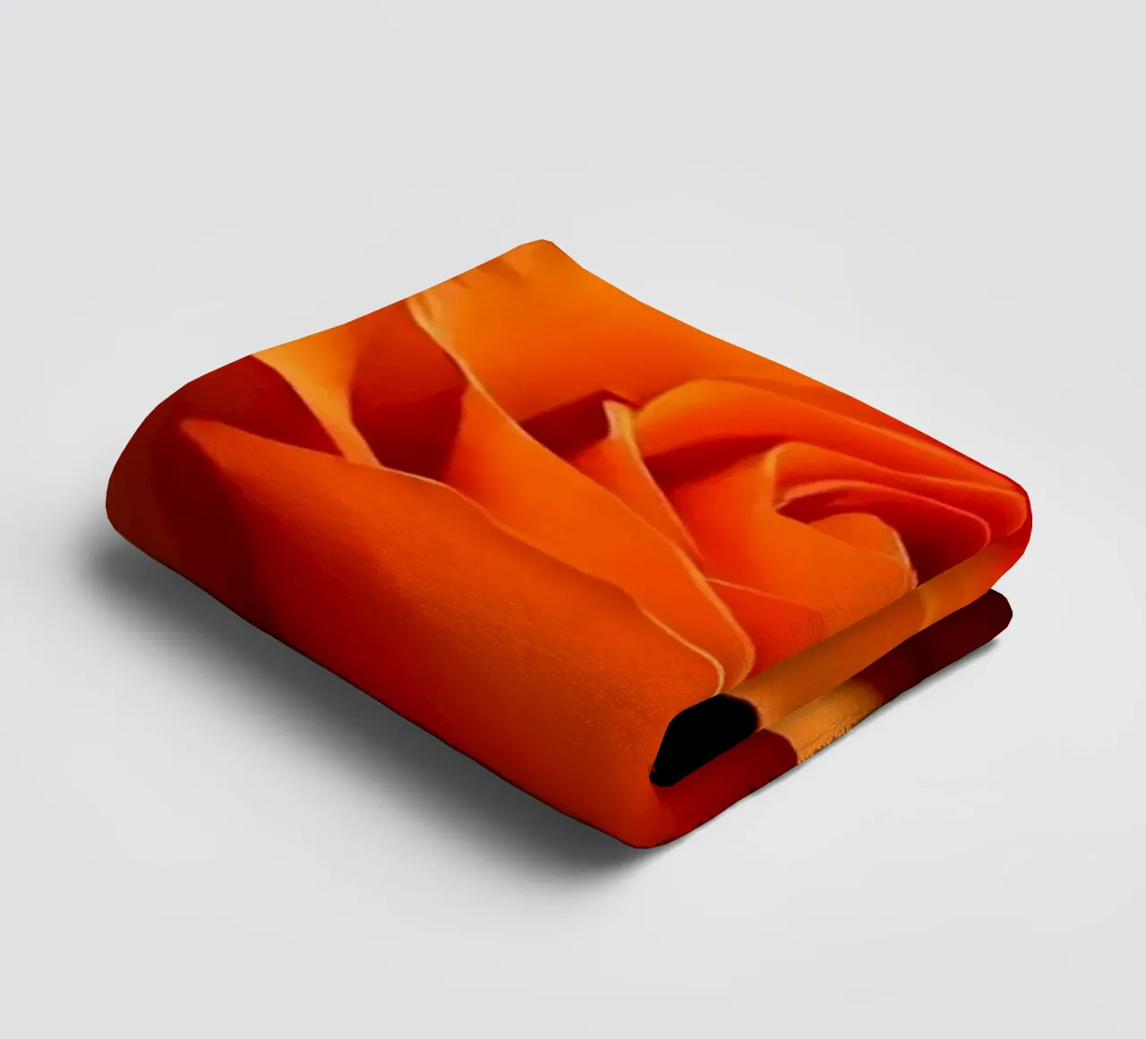 Rosa_arancio_02 asciugamano da bagno da Farb- und Blütenzauber by LK