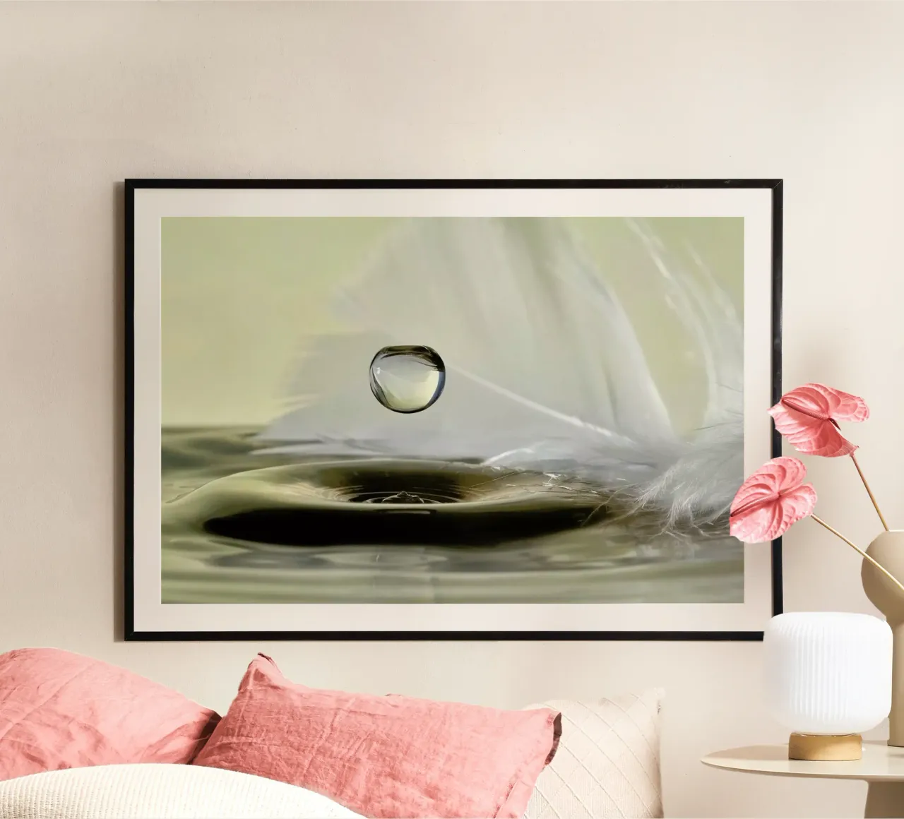 Feathers Drop carta hahnemühle da Pictufy