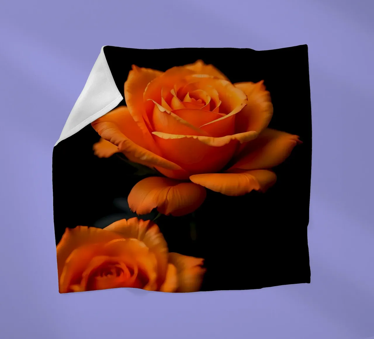 Rosa_arancio_05 coperta in pile da Farb- und Blütenzauber by LK