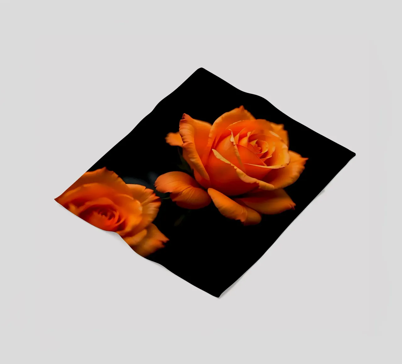Rosa_arancio_05 coperta in pile da Farb- und Blütenzauber by LK