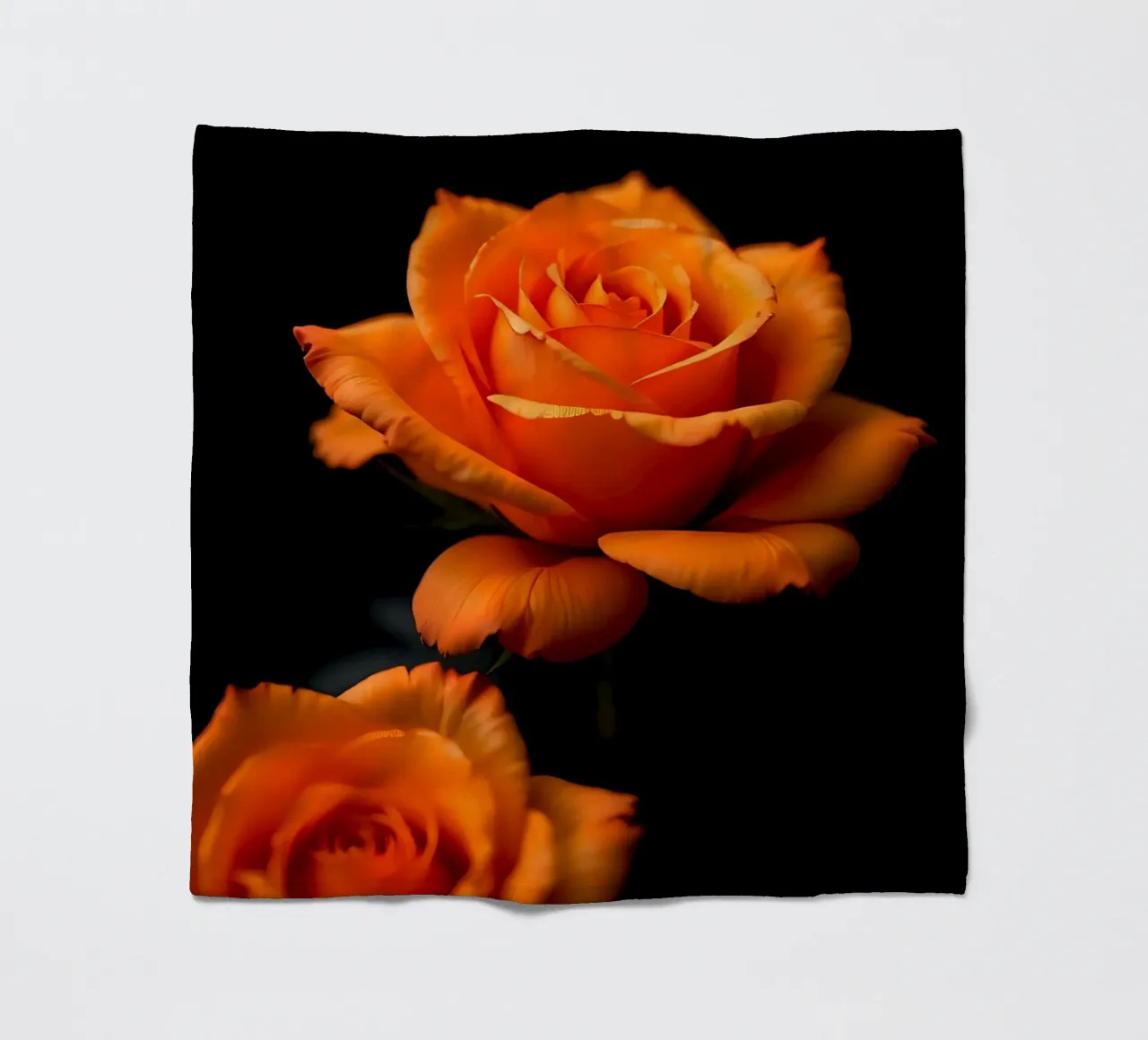 Rosa_arancio_05 coperta in pile da Farb- und Blütenzauber by LK