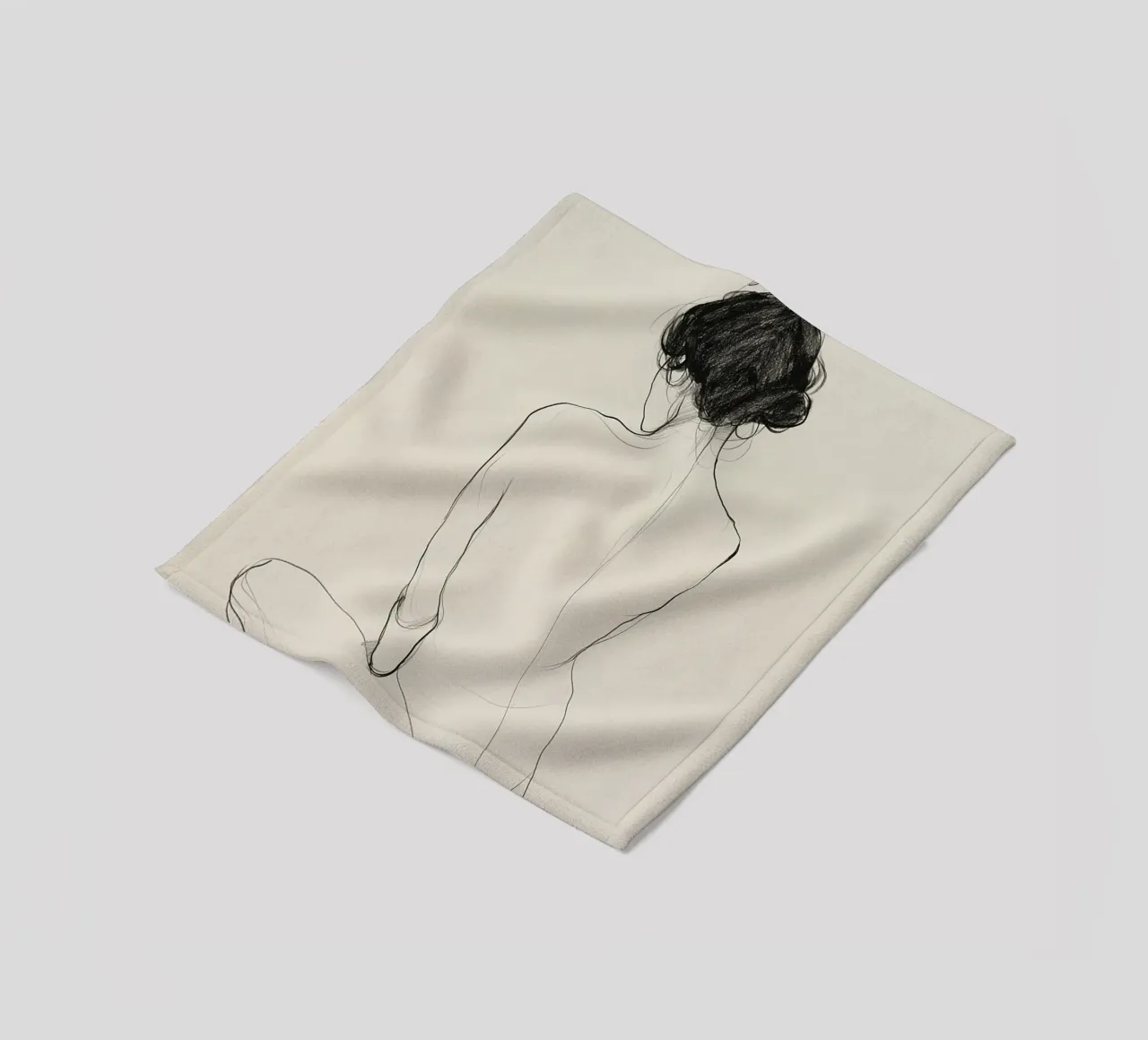 I contorni delle donne aggraziate coperta in pile da Carinaprint