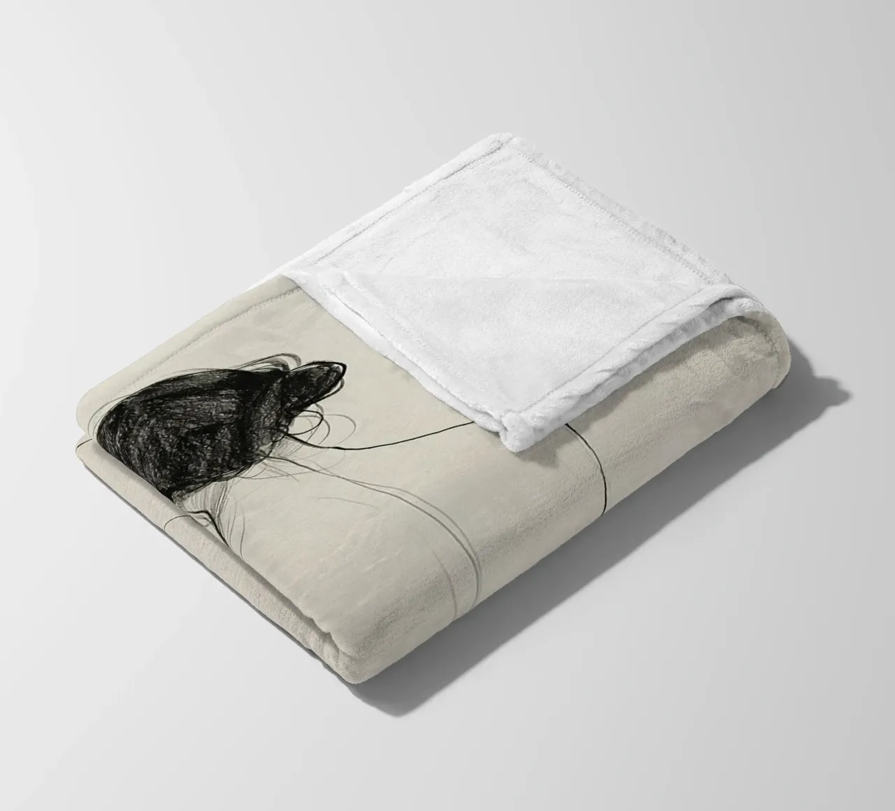 I contorni delle donne aggraziate coperta in pile da Carinaprint