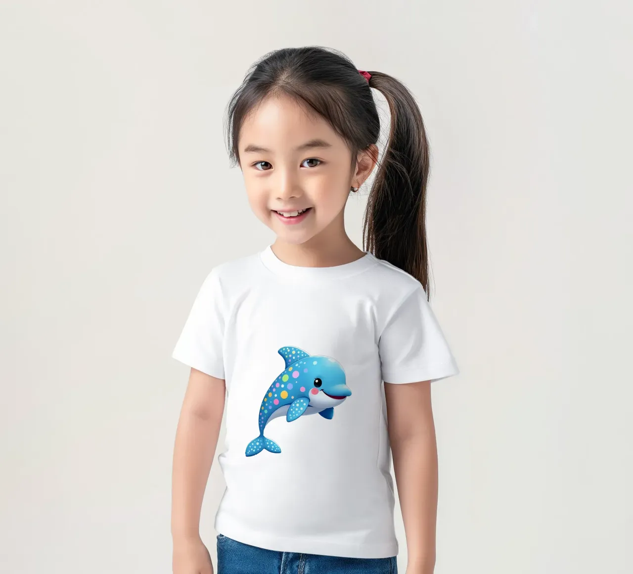 Delphin_4a t-shirt bambini da Tierisch bunt by LK