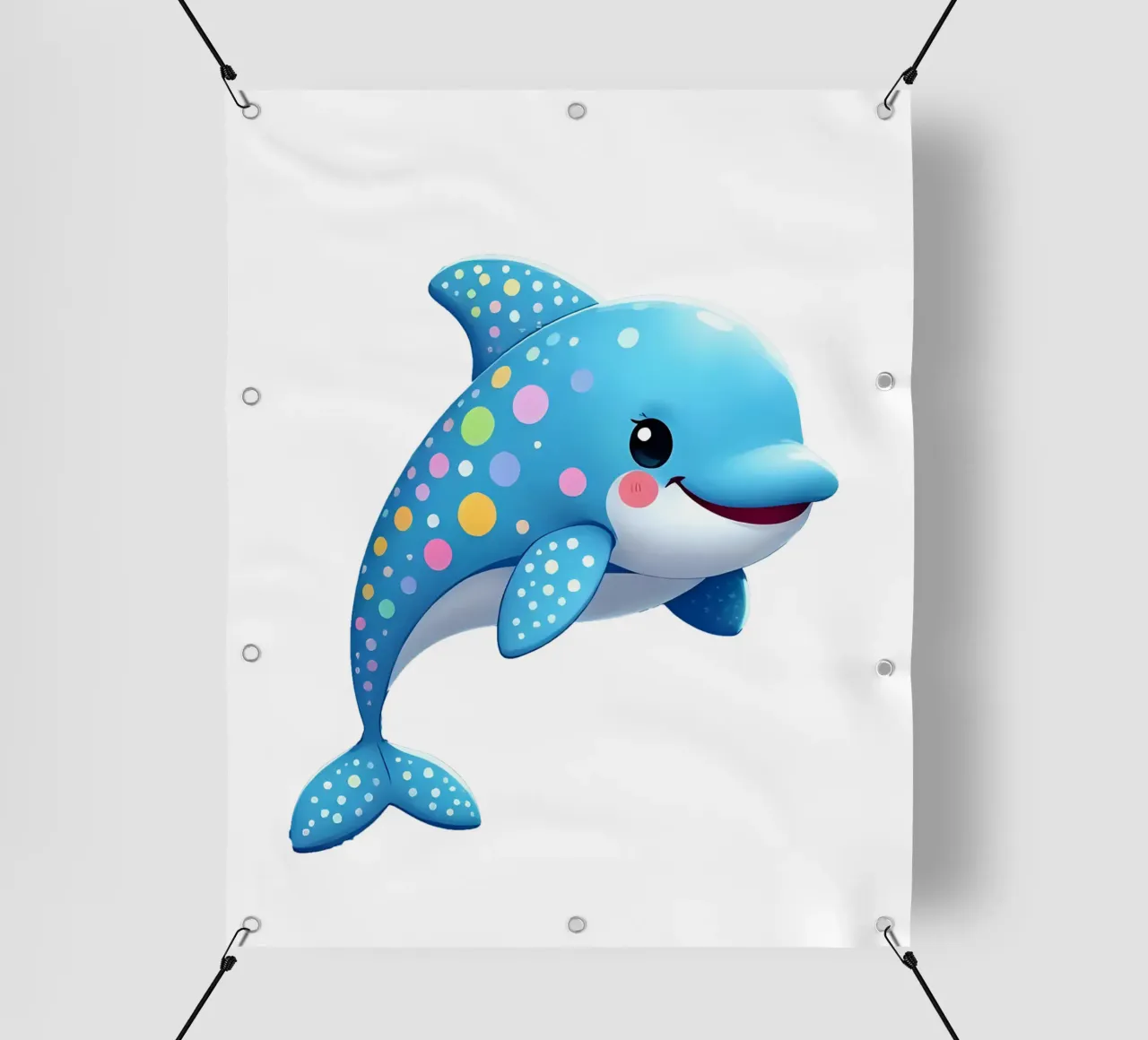 Delphin_4a telo in pvc da Tierisch bunt by LK