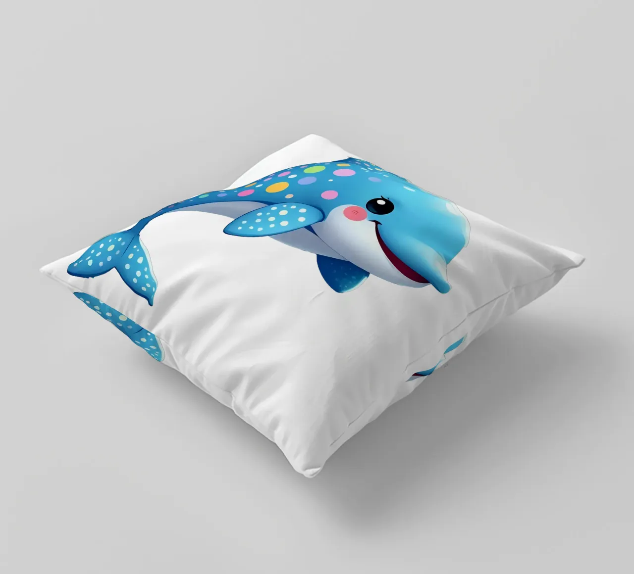 Delphin_4a cuscino da Tierisch bunt by LK