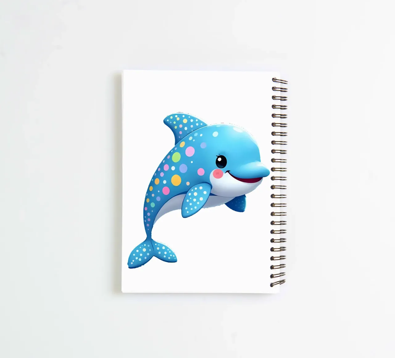 Delphin_4a spiral notebook by Tierisch bunt by LK