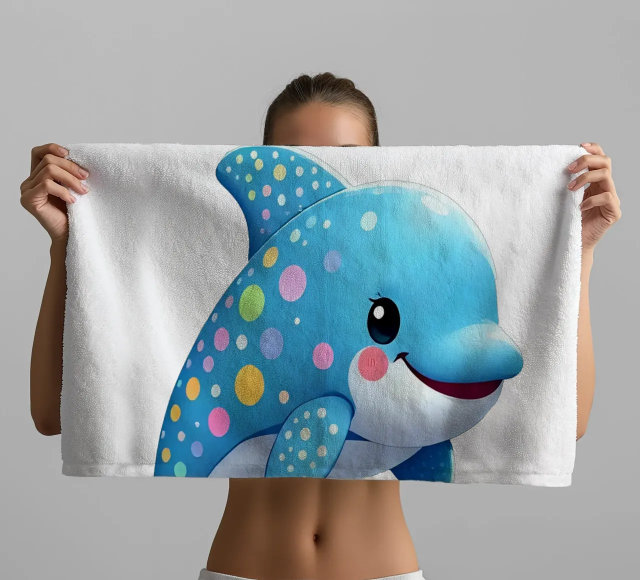 Delphin_4a asciugamano da bagno da Tierisch bunt by LK