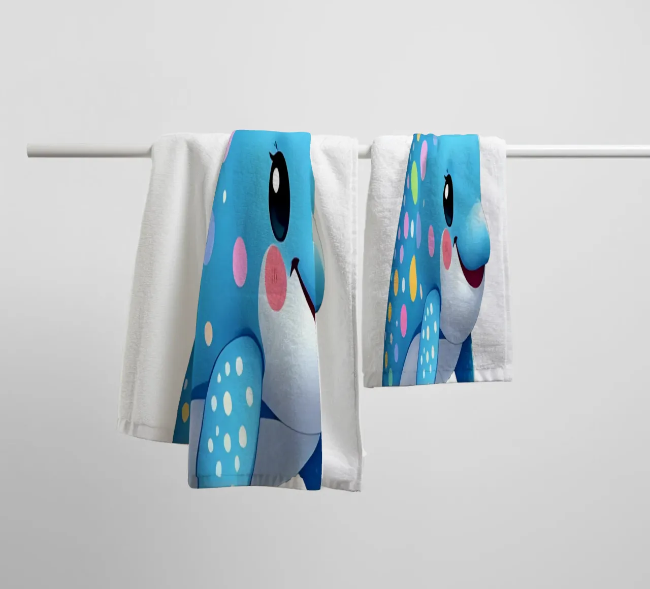 Delphin_4a asciugamano da bagno da Tierisch bunt by LK