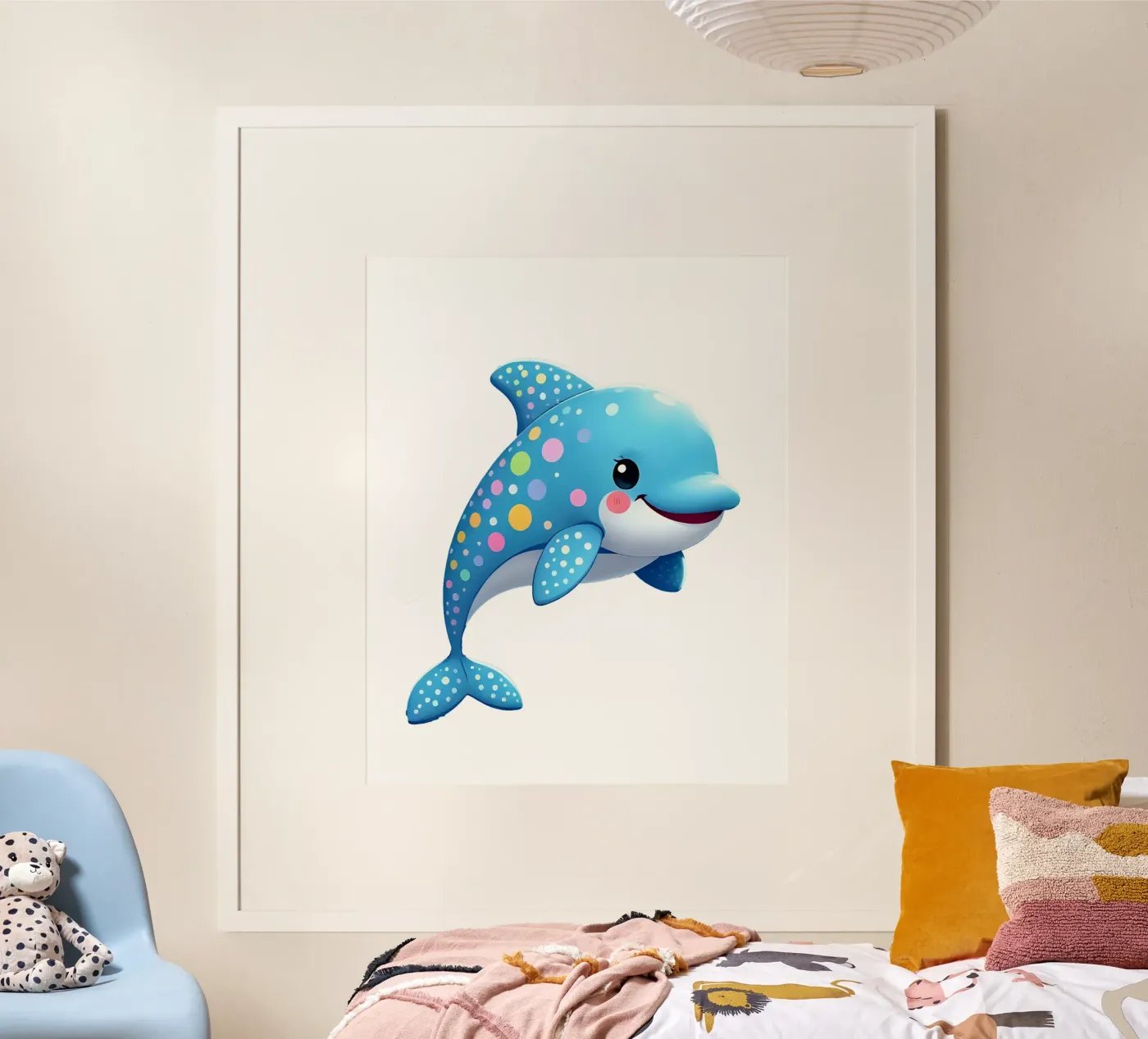 Delphin_4a poster da Tierisch bunt by LK