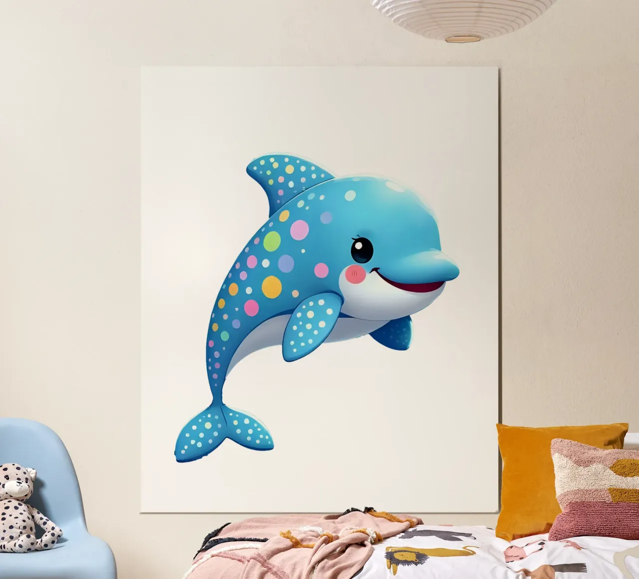 Delphin_4a carta hahnemühle da Tierisch bunt by LK