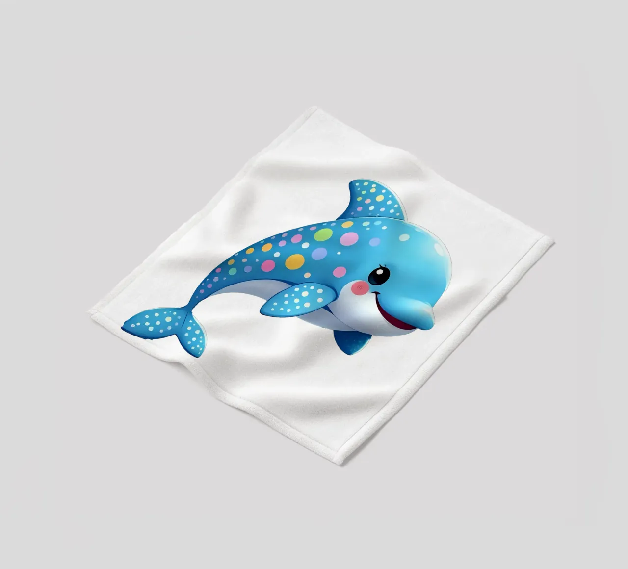 Delphin_4a coperta in pile da Tierisch bunt by LK