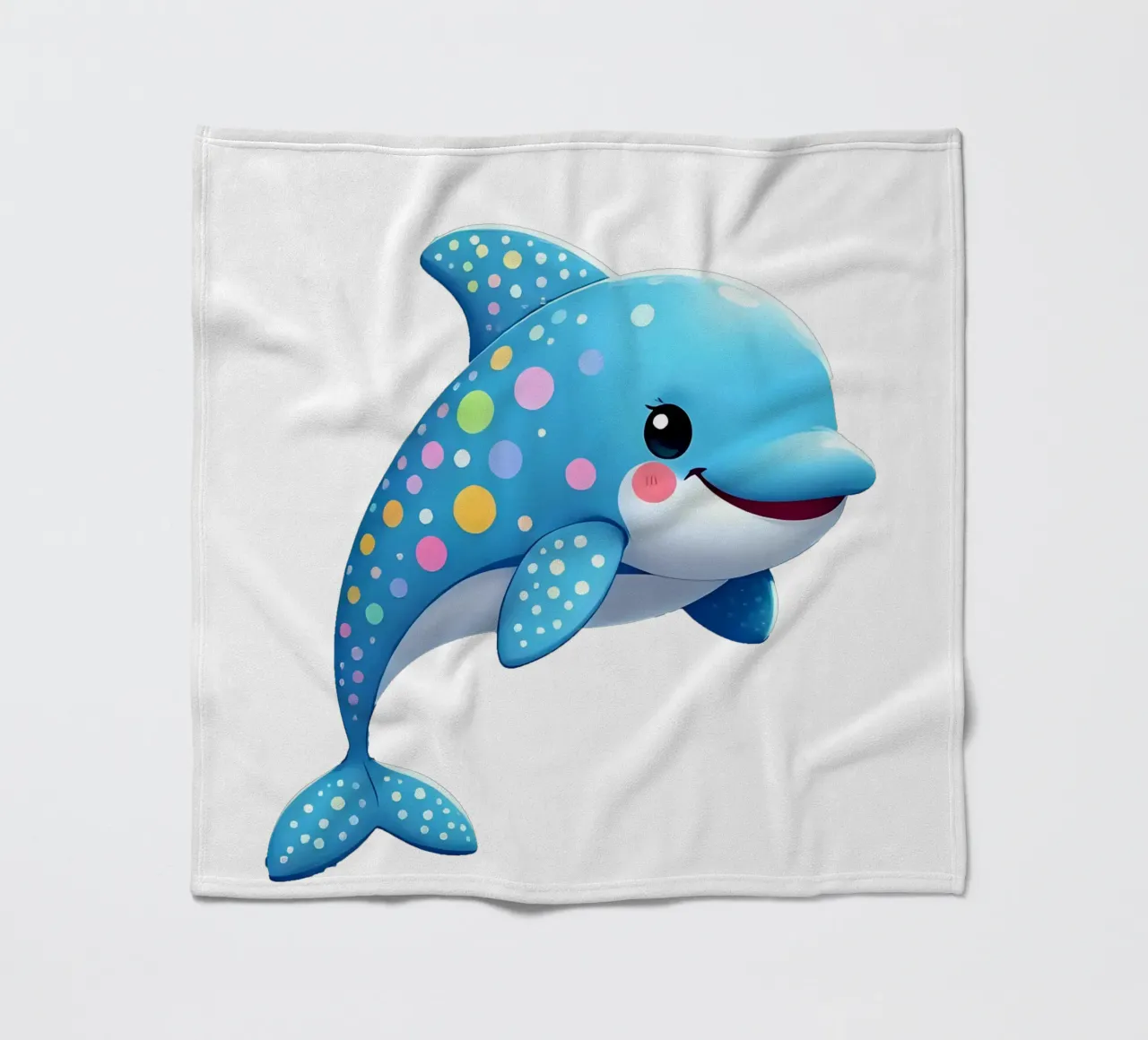 Delphin_4a coperta in pile da Tierisch bunt by LK