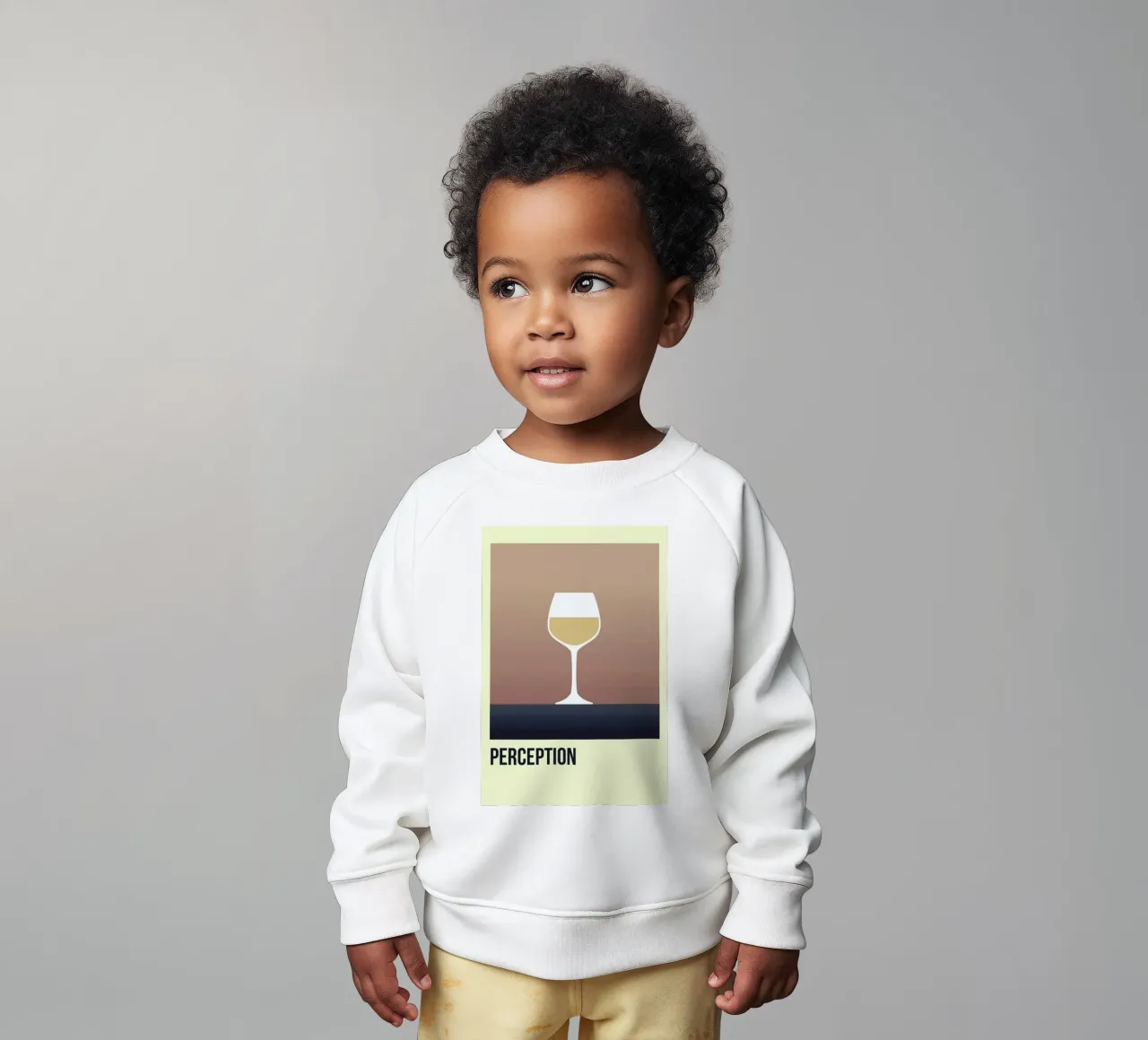 Perception White felpa neonato da Trabolt Design