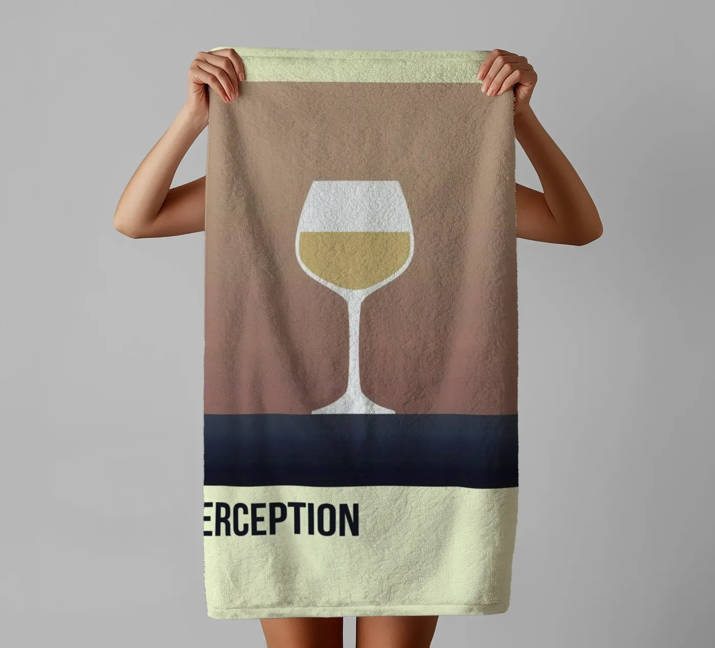 Perception White badhanddoek van Trabolt Design