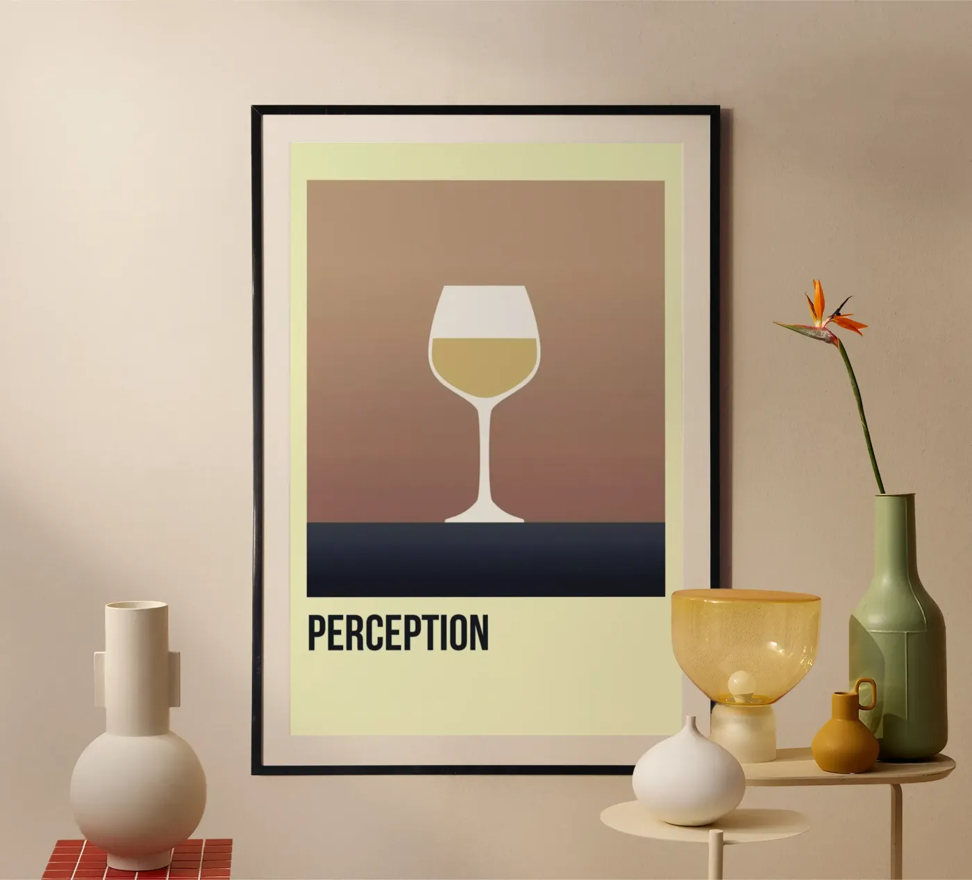 Perception White poster da Trabolt Design