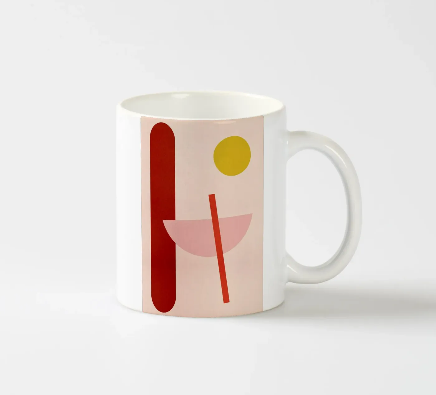 Vertical ceramic mug by Pure