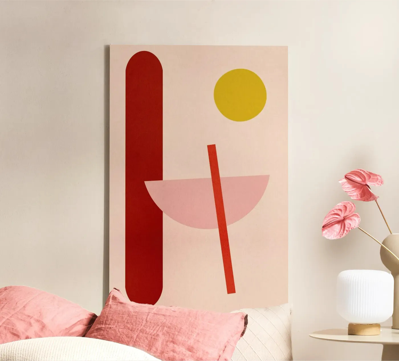 Vertical canvas van Pure