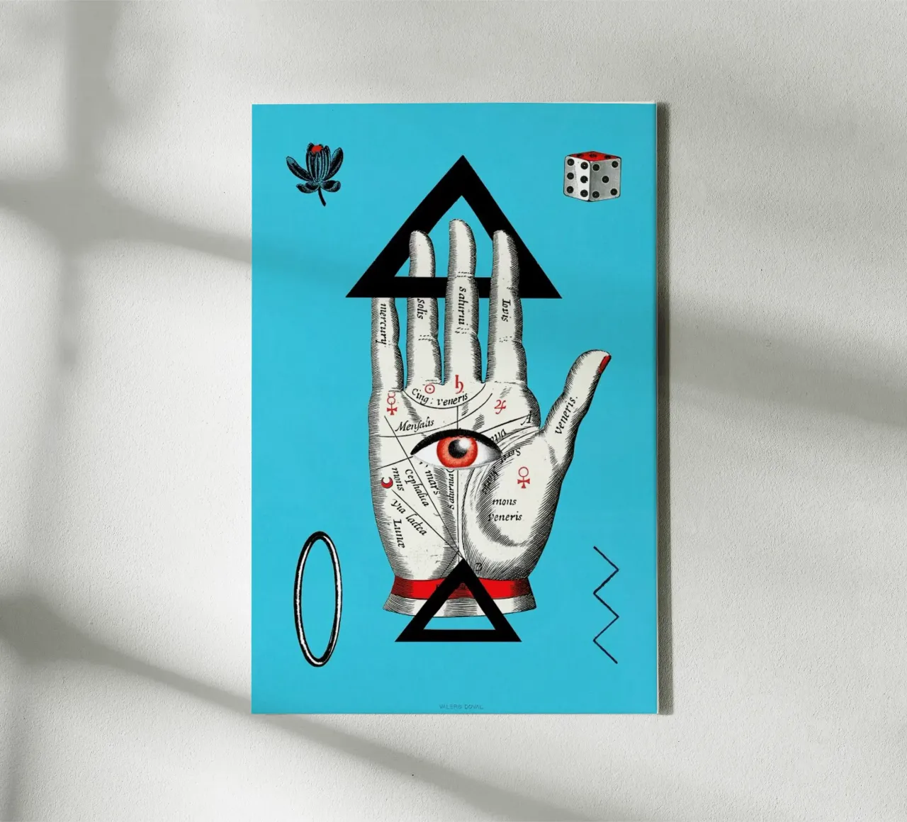 The Palm Reader Tarot Card tela con Cornice a cassetta da Kolorama