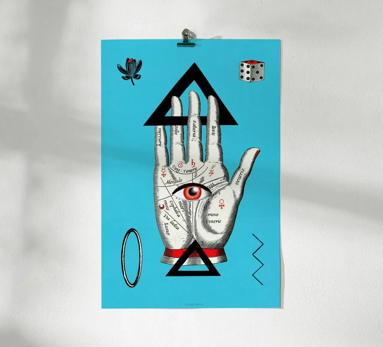 The Palm Reader Tarot Card carta hahnemühle da Kolorama